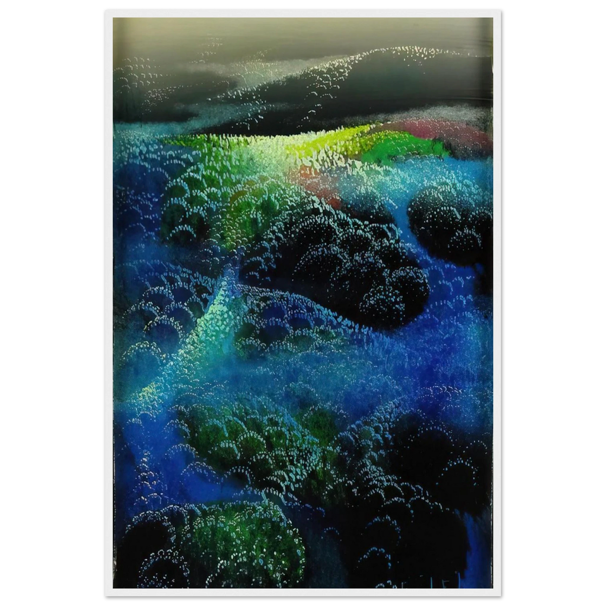 Fields Of Fog Framed Poster | Eyvind Earle Framed Prints Wall Art | Eyvind Earle Prints