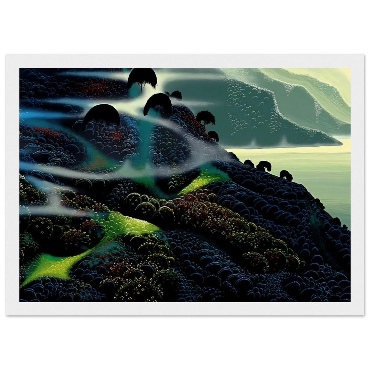 Ocean Paradise Framed Poster | Eyvind Earle Framed Prints Wall Art | Eyvind Earle Prints