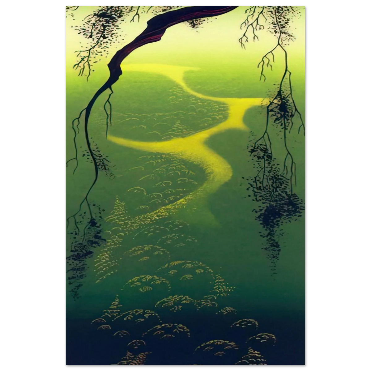 Green Mist Poster | Eyvind Earle Poster | Eyvind Earle Prints