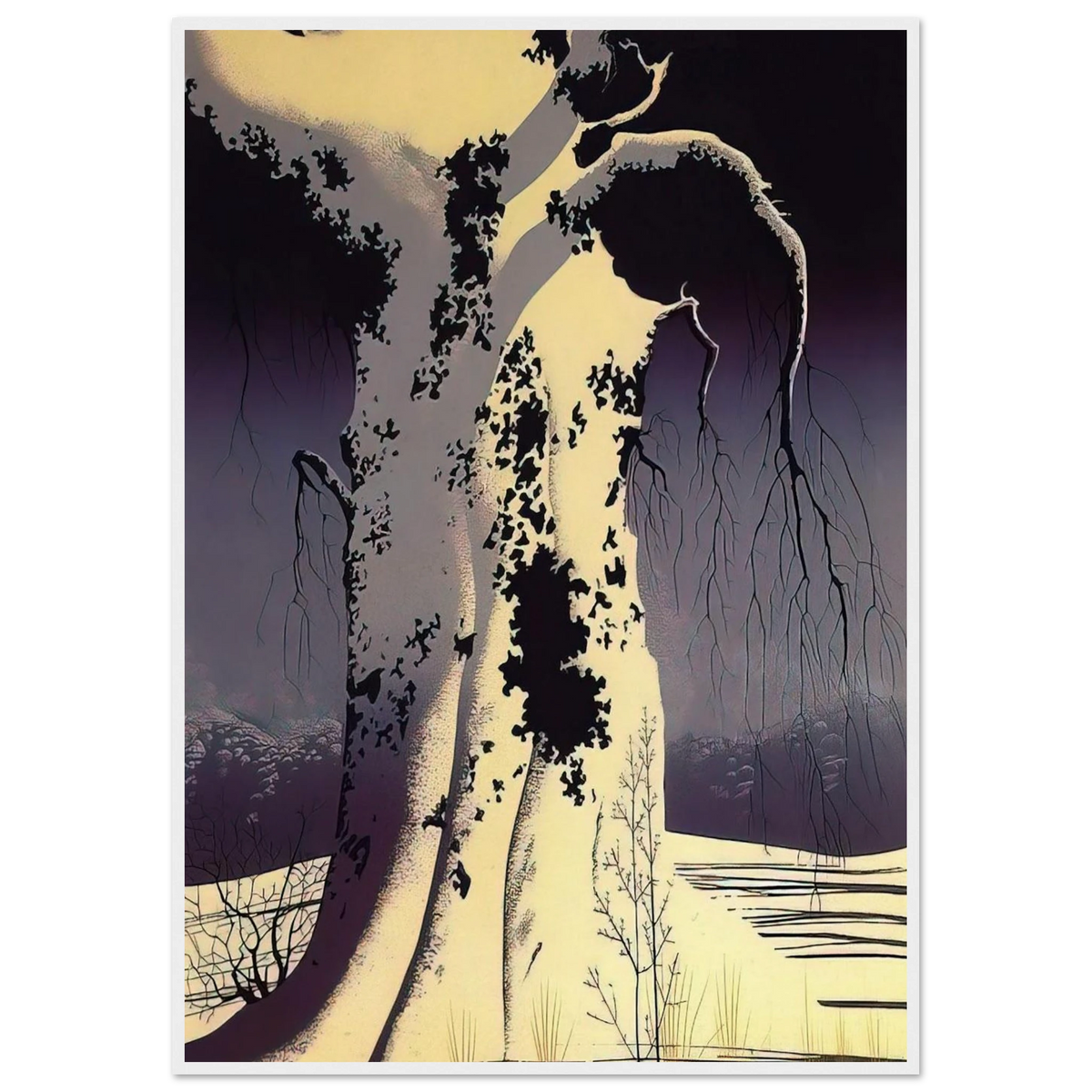 Black Oak Framed Poster | Eyvind Earle Framed Prints Wall Art | Eyvind Earle Prints