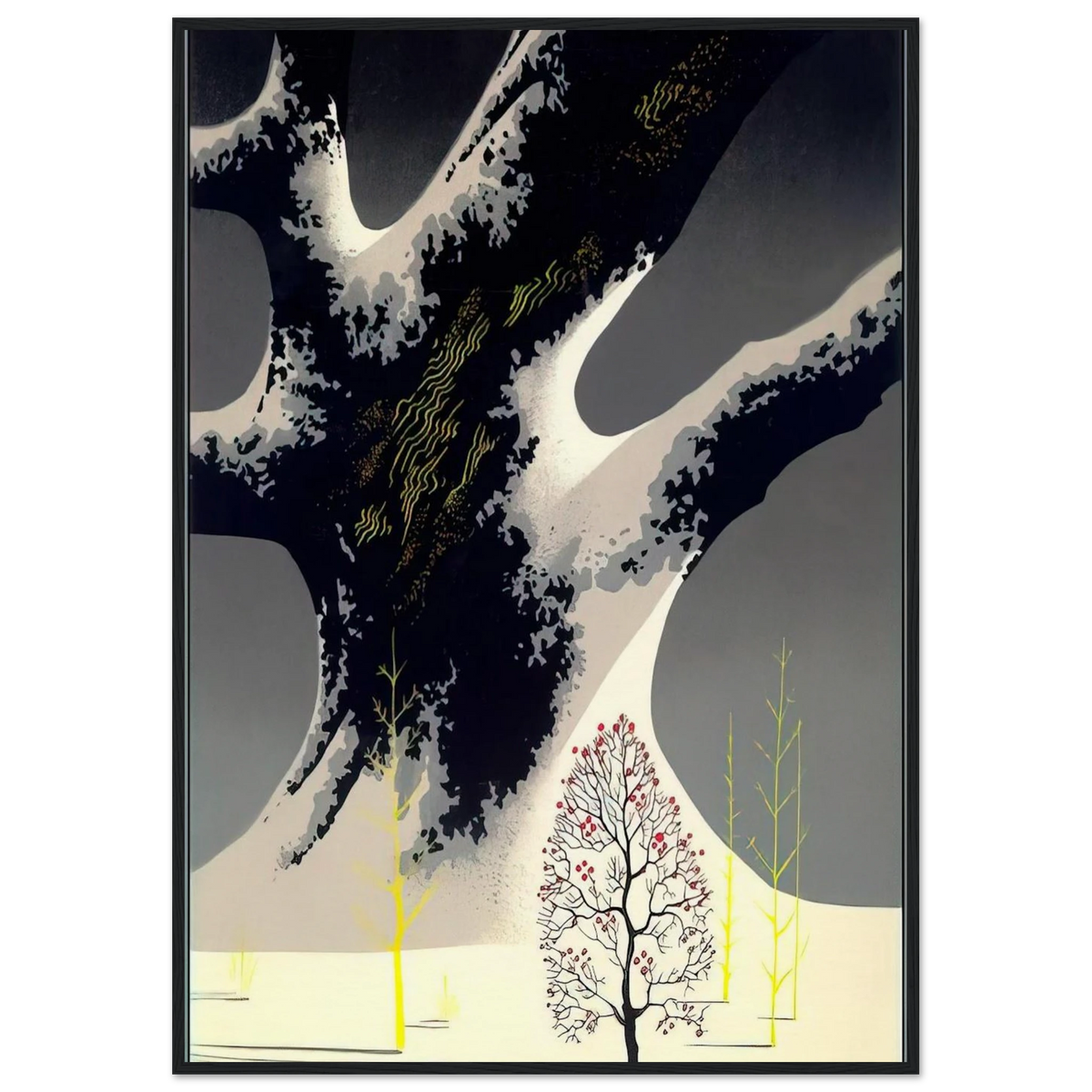 Winter Oak Framed Poster | Eyvind Earle Framed Prints Wall Art | Eyvind Earle Prints