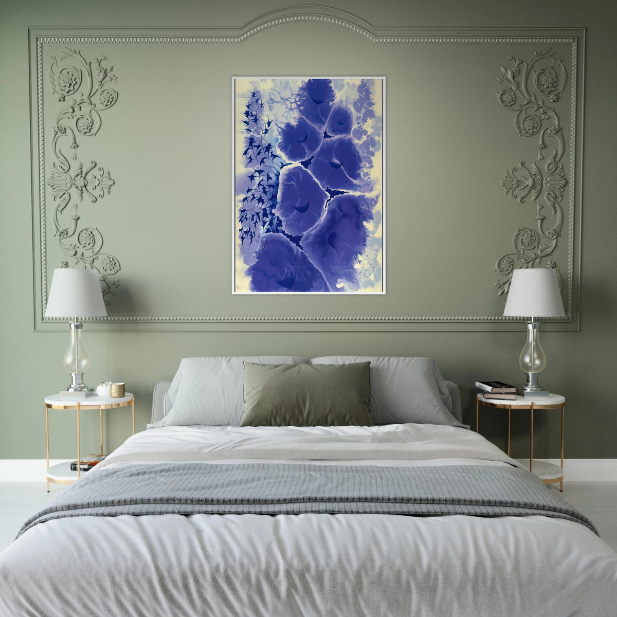 Mauve Floral Framed Poster | Eyvind Earle Framed Prints Wall Art | Eyvind Earle Prints