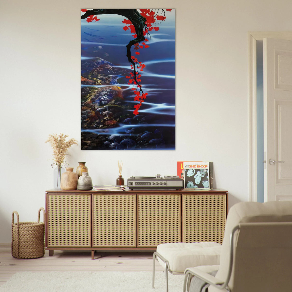 Red Leaves Poster | Eyvind Earle Poster | Eyvind Earle Prints