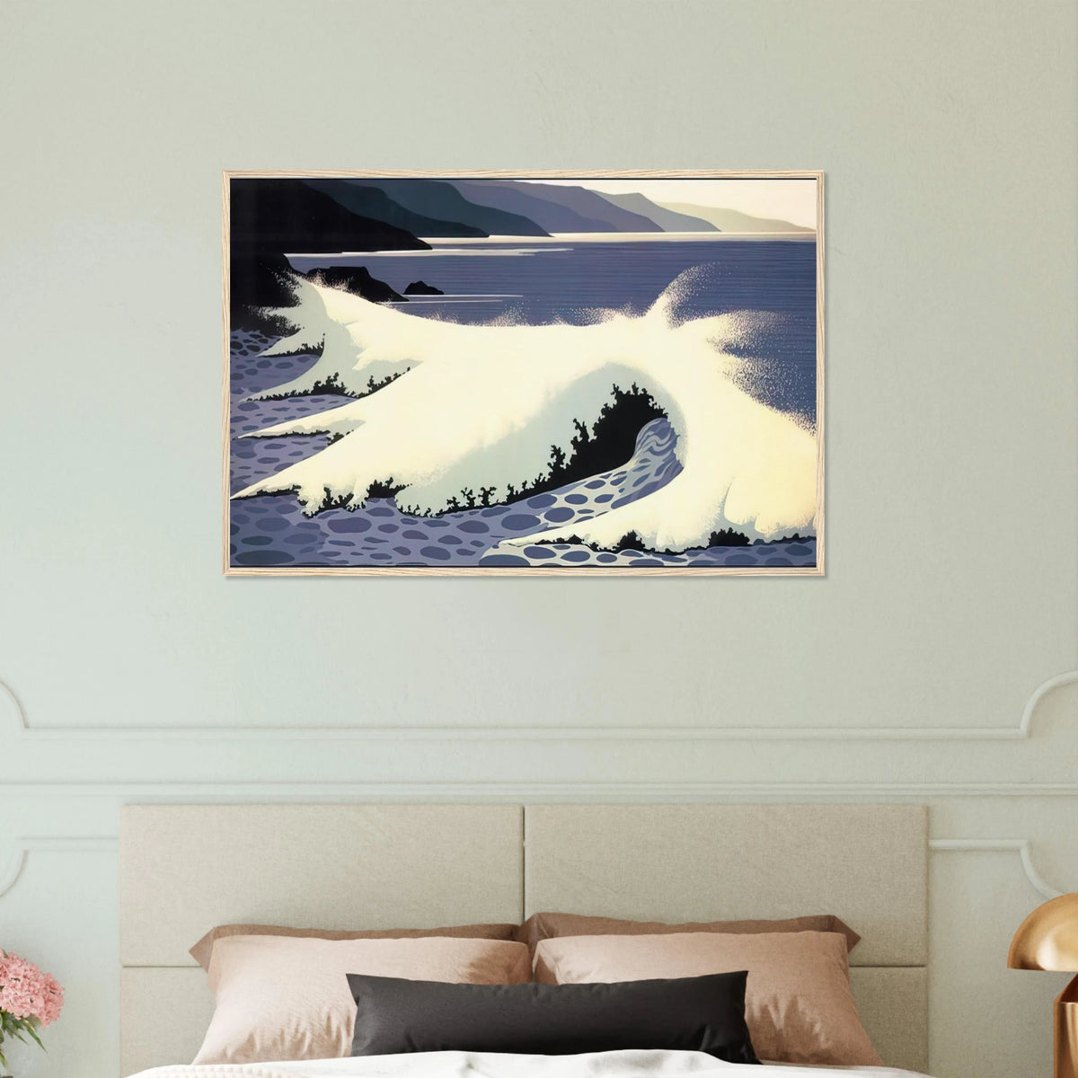 The White Wave Framed Poster | Eyvind Earle Framed Prints Wall Art | Eyvind Earle Prints