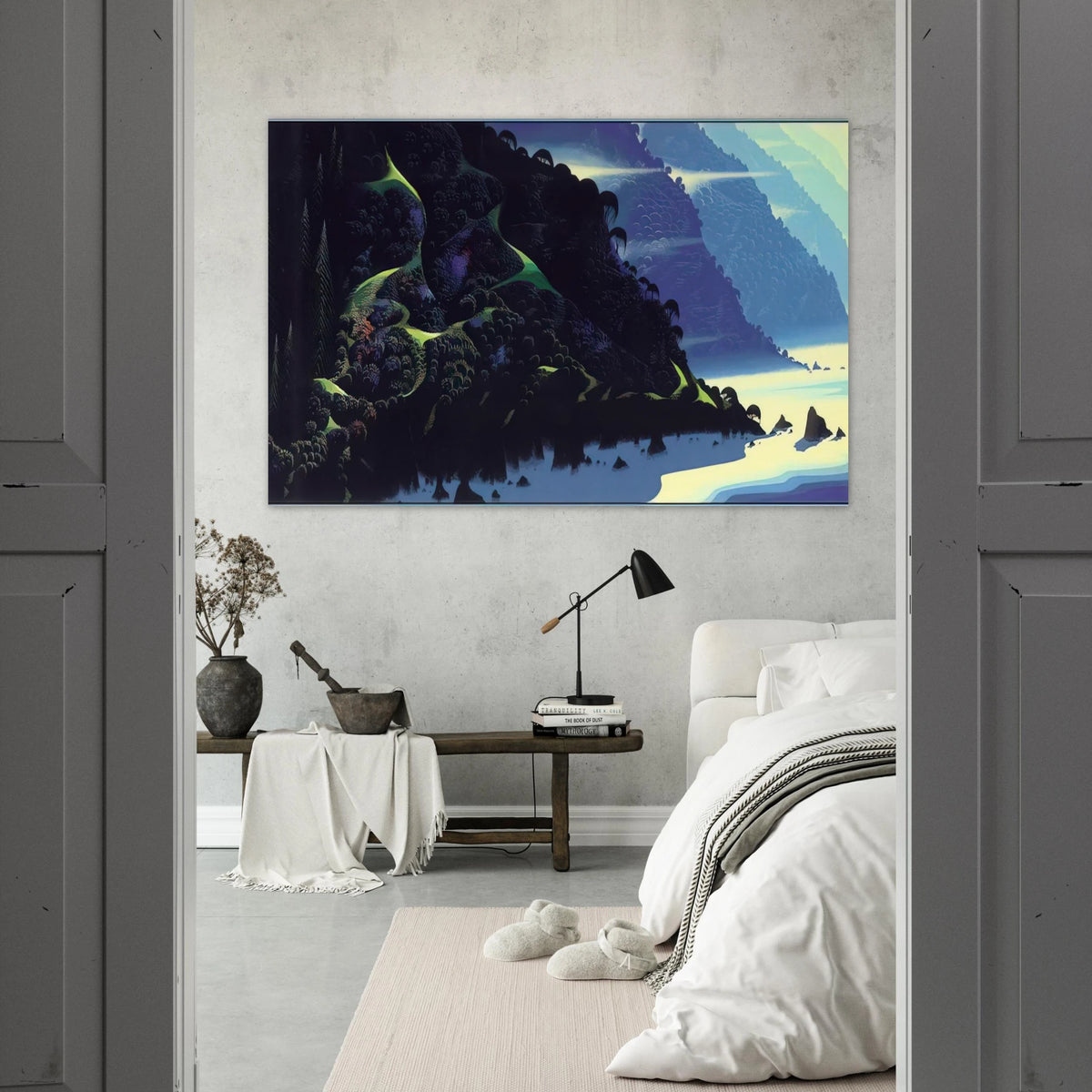 Blue Coastline Poster | Eyvind Earle Poster | Eyvind Earle Prints