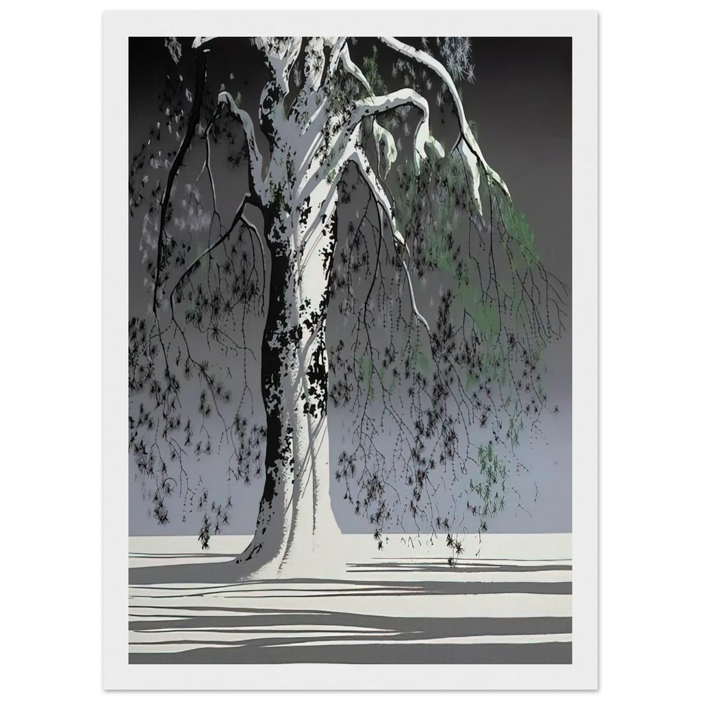Fir Tree In Snow Framed Poster | Eyvind Earle Framed Prints Wall Art | Eyvind Earle Prints