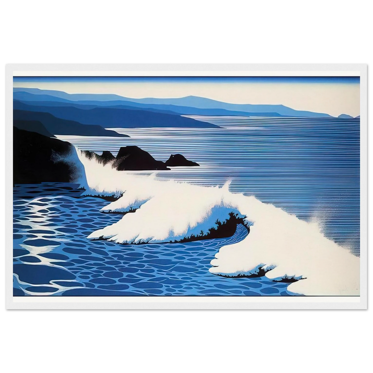 The Wave Framed Poster | Eyvind Earle Framed Prints Wall Art | Eyvind Earle Prints