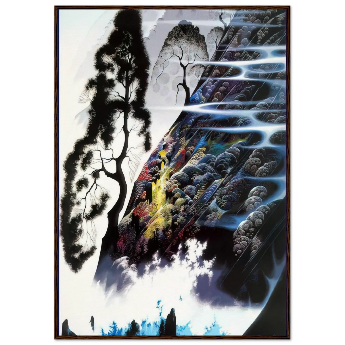 Radient Splendor Framed Poster | Eyvind Earle Framed Prints Wall Art | Eyvind Earle Prints