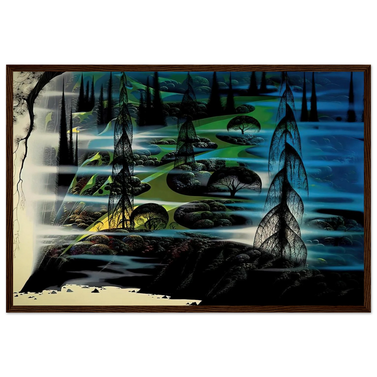 Beauty Beyond Believing Framed Poster | Eyvind Earle Framed Prints Wall Art | Eyvind Earle Prints
