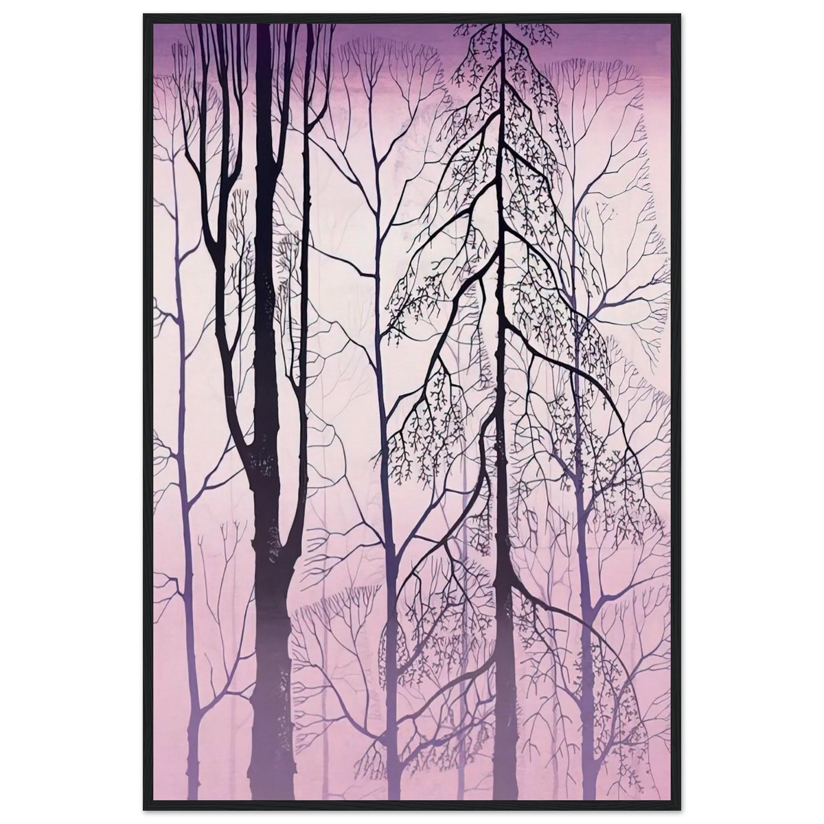 Winter woods Framed Poster | Eyvind Earle Framed Prints Wall Art | Eyvind Earle Prints