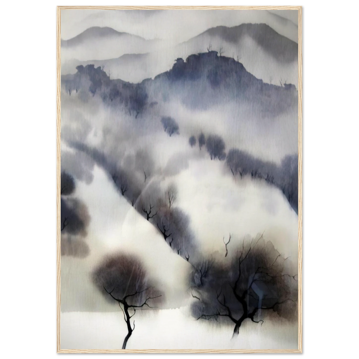 California landscape Framed Poster | Eyvind Earle Framed Prints Wall Art | Eyvind Earle Prints