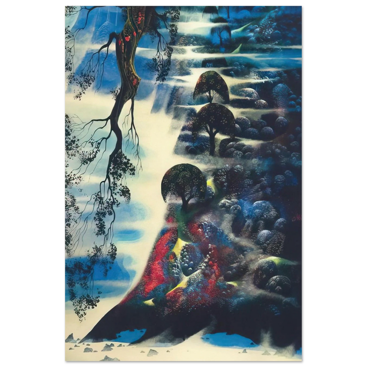 Summer Morning Mist Poster | Eyvind Earle Poster | Eyvind Earle Prints