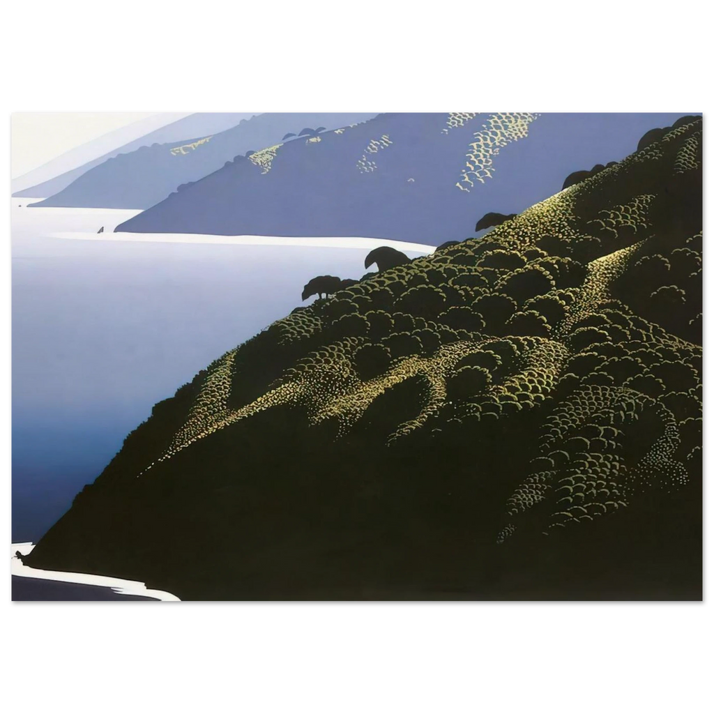 Big Sur Calm Poster | Eyvind Earle Poster | Eyvind Earle Prints