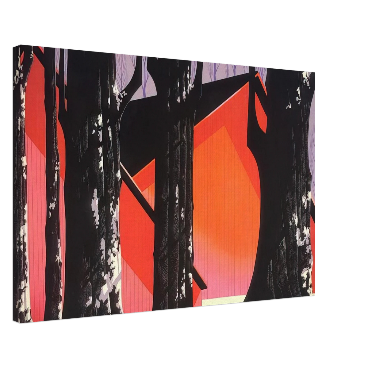 Winter Barnyard Canvas | Eyvind Earle Canvas | Eyvind Earle Prints