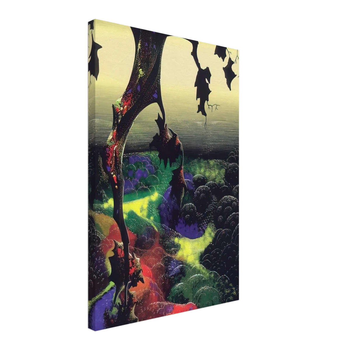Crimson Red and Gold Canvas | Eyvind Earle Canvas | Eyvind Earle Prints