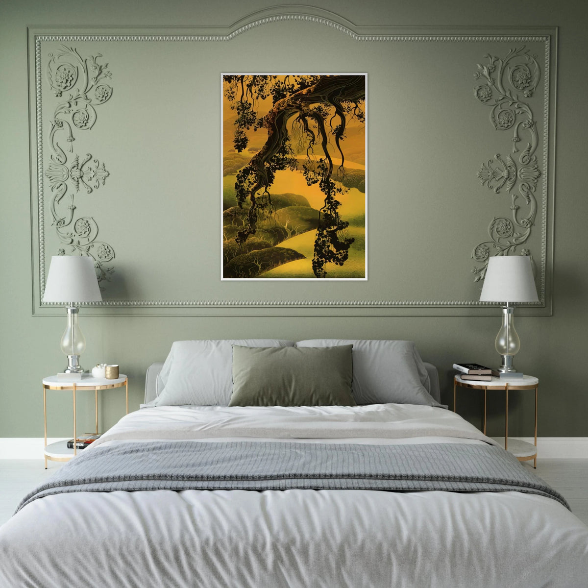 Yorktown Branch Framed Poster | Eyvind Earle Framed Prints Wall Art | Eyvind Earle Prints