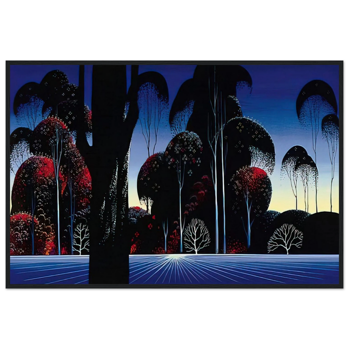 Dark Silence Framed Poster | Eyvind Earle Framed Prints Wall Art | Eyvind Earle Prints