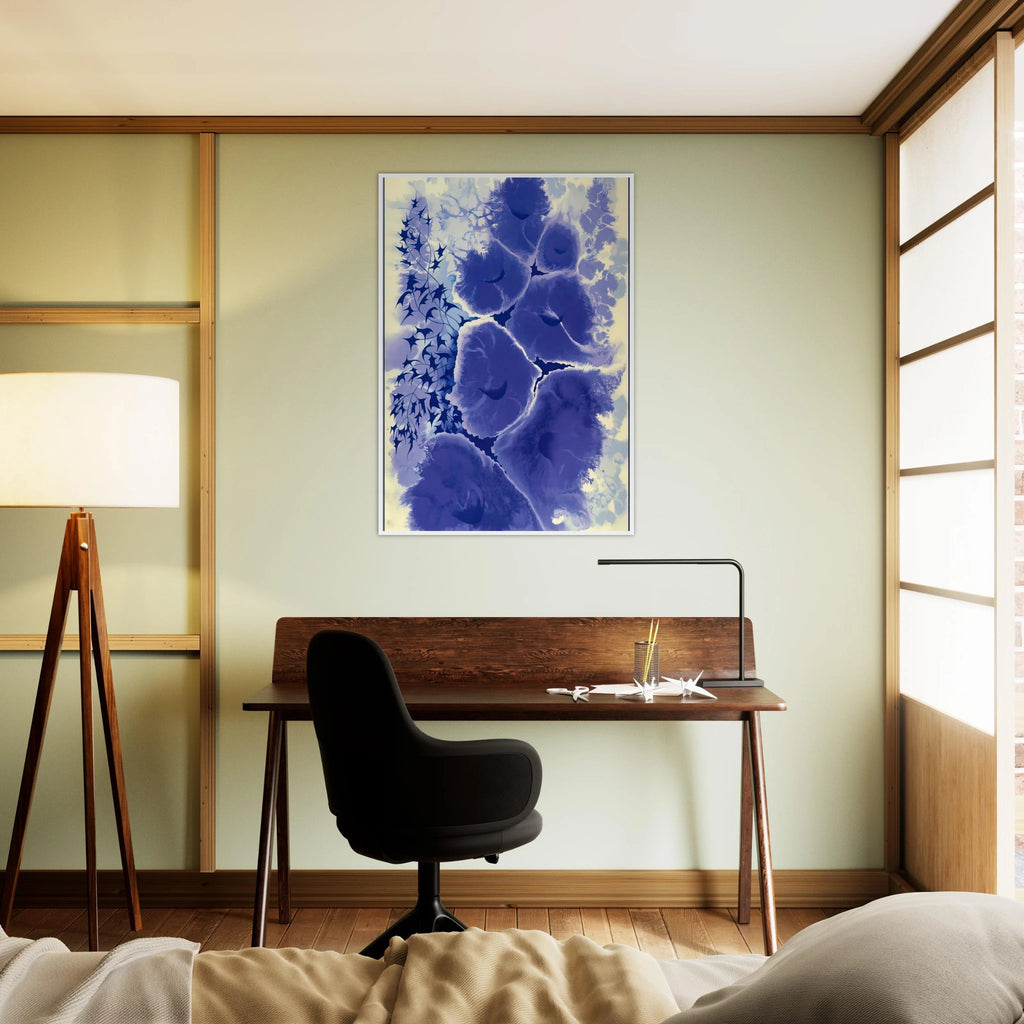 Mauve Floral Framed Poster | Eyvind Earle Framed Prints Wall Art | Eyvind Earle Prints