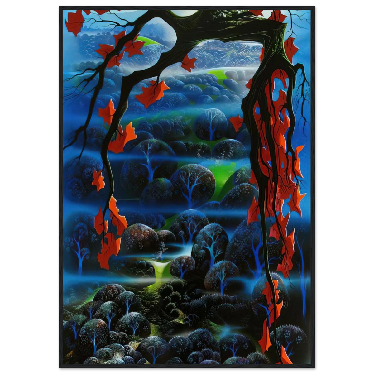 Valley of Dreams Framed Poster | Eyvind Earle Framed Prints Wall Art | Eyvind Earle Prints