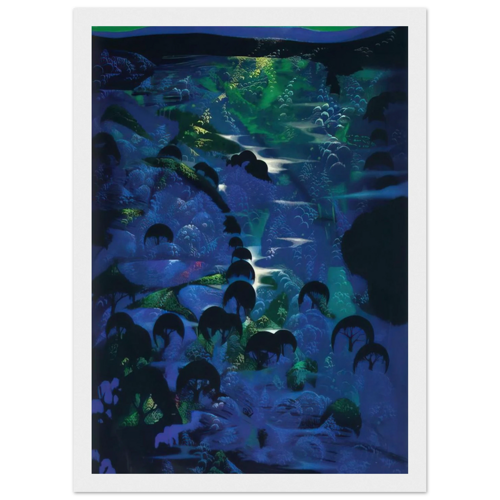 Beneath an Emerald Sky Framed Poster | Eyvind Earle Framed Prints Wall Art | Eyvind Earle Prints