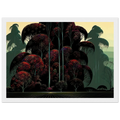 Crimson Autumn Framed Poster | Eyvind Earle Framed Prints Wall Art | Eyvind Earle Prints