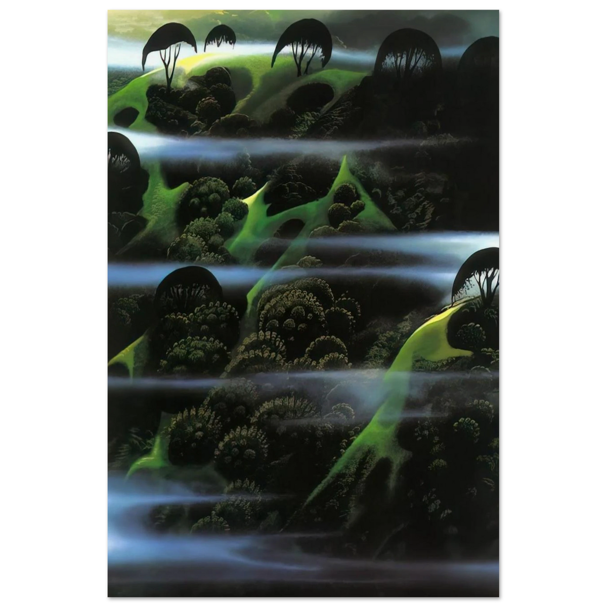 Early Morning Fog Poster | Eyvind Earle Poster | Eyvind Earle Prints