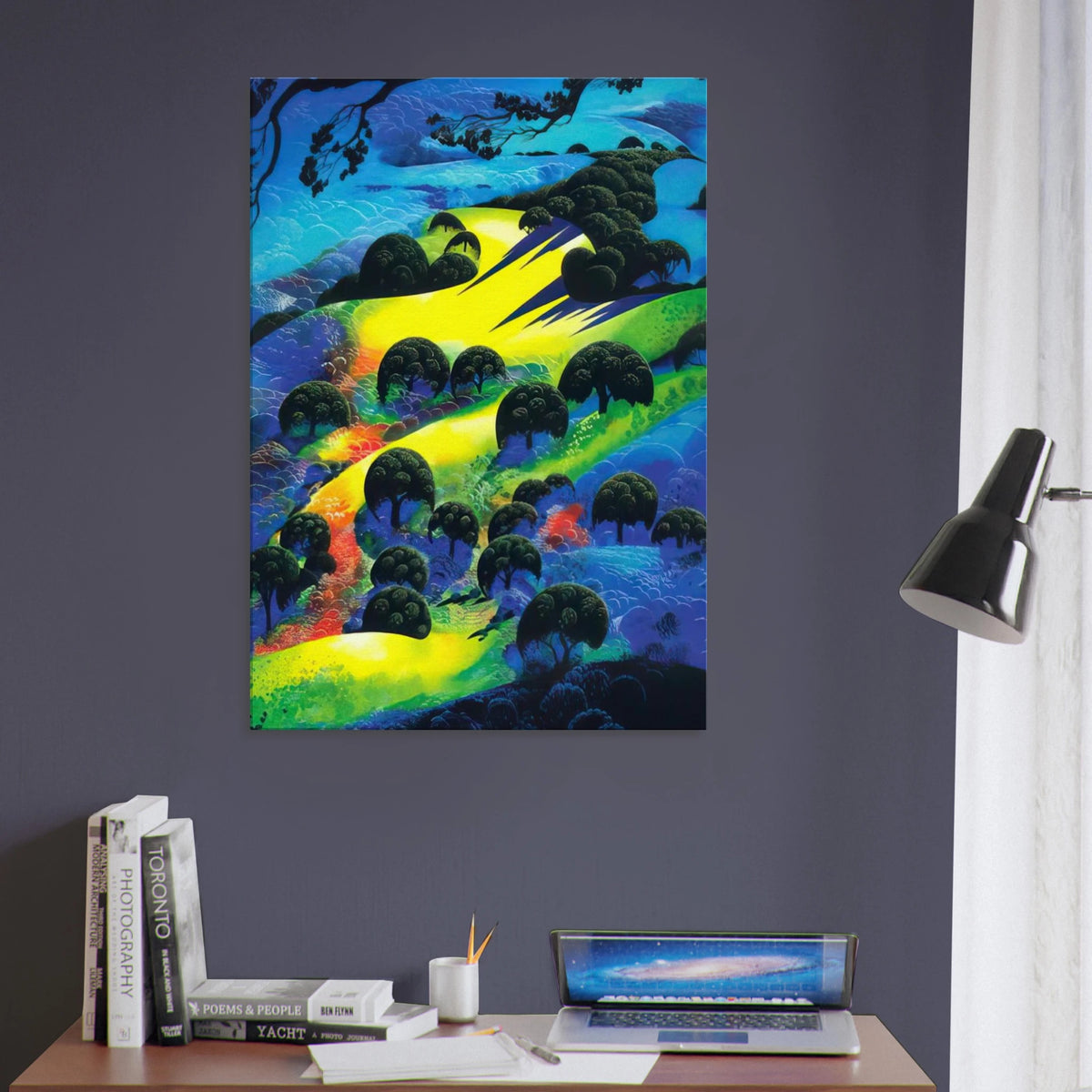 Fading Sunset Flame Canvas | Eyvind Earle Canvas | Eyvind Earle Prints