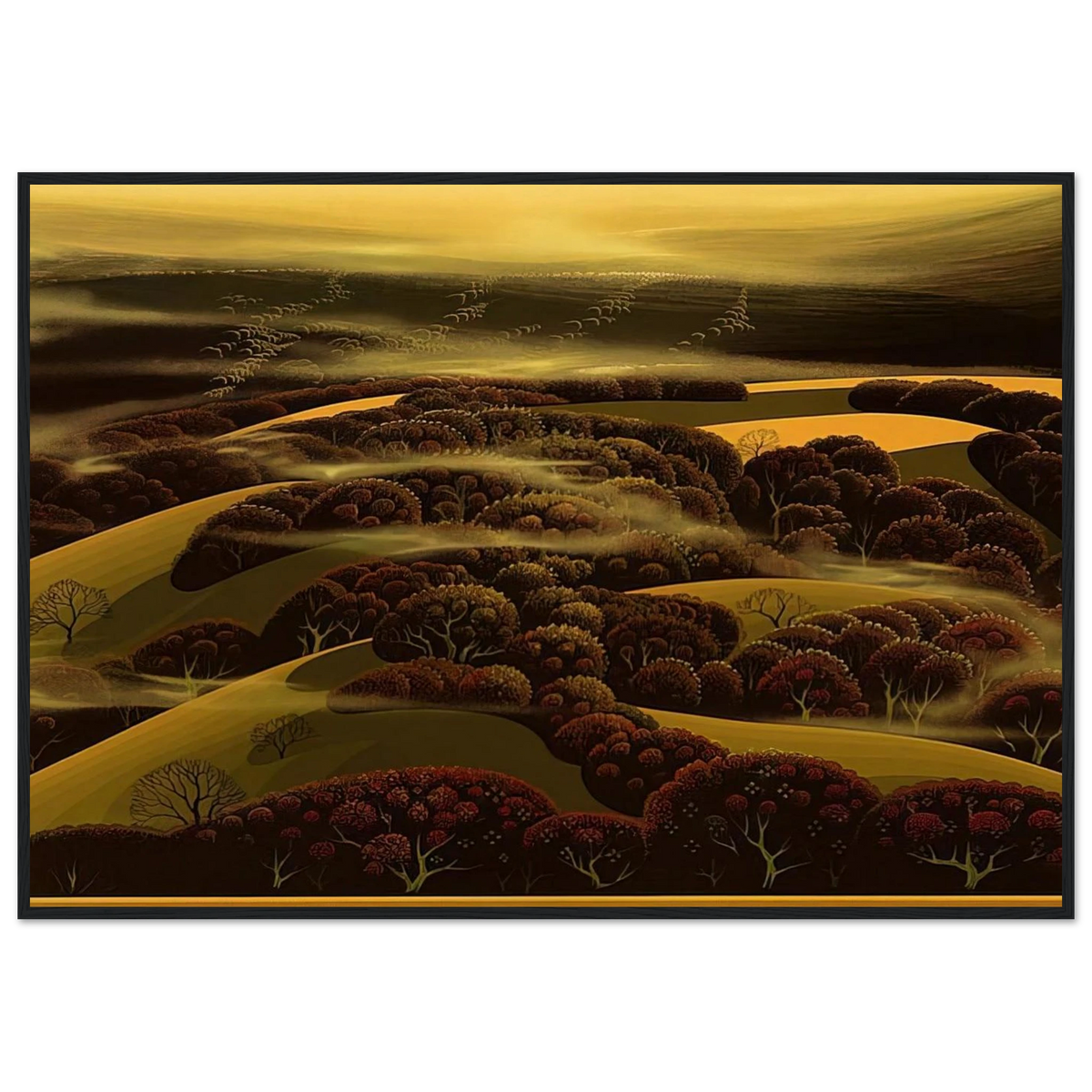 When the Fog Rolls In Framed Poster | Eyvind Earle Framed Prints Wall Art | Eyvind Earle Prints