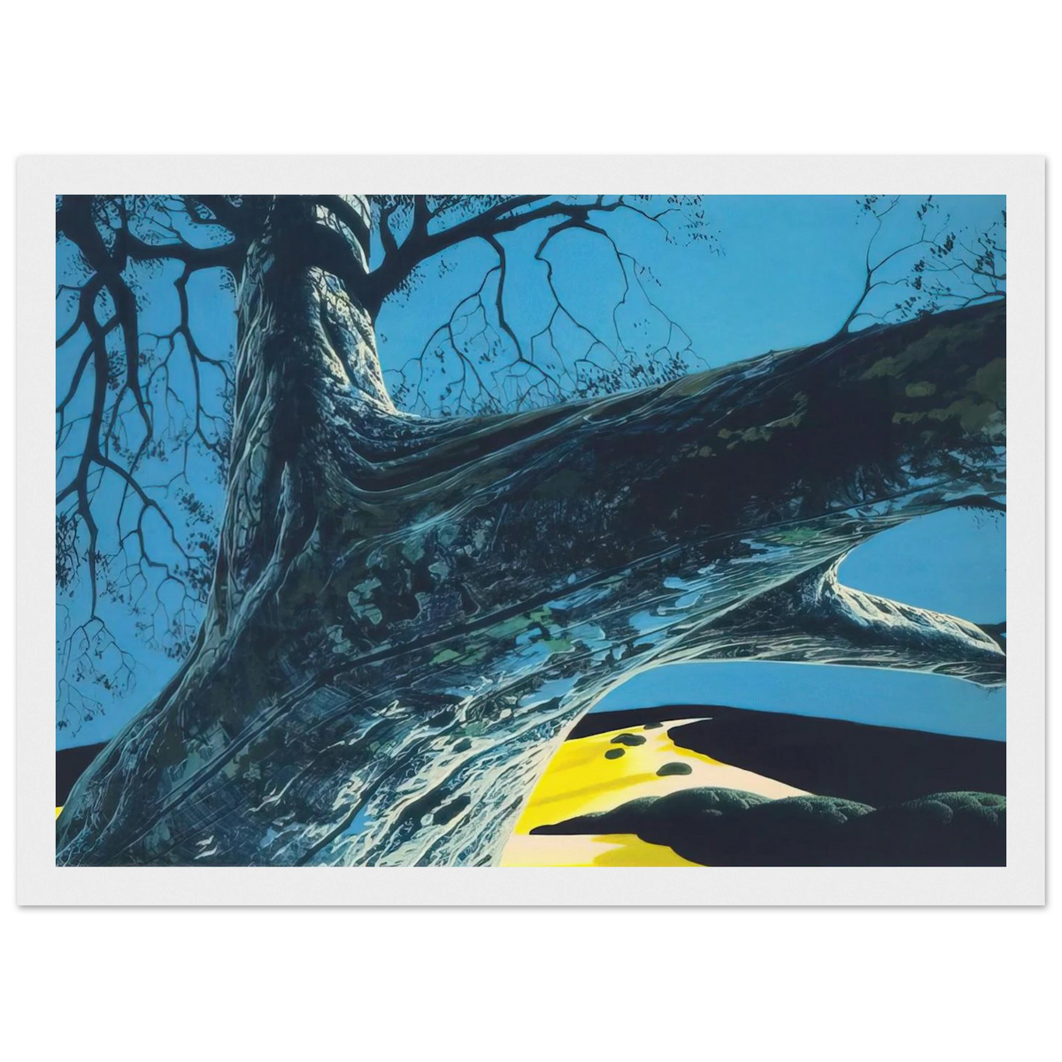 Distant Meadow Framed Poster | Eyvind Earle Framed Prints Wall Art | Eyvind Earle Prints