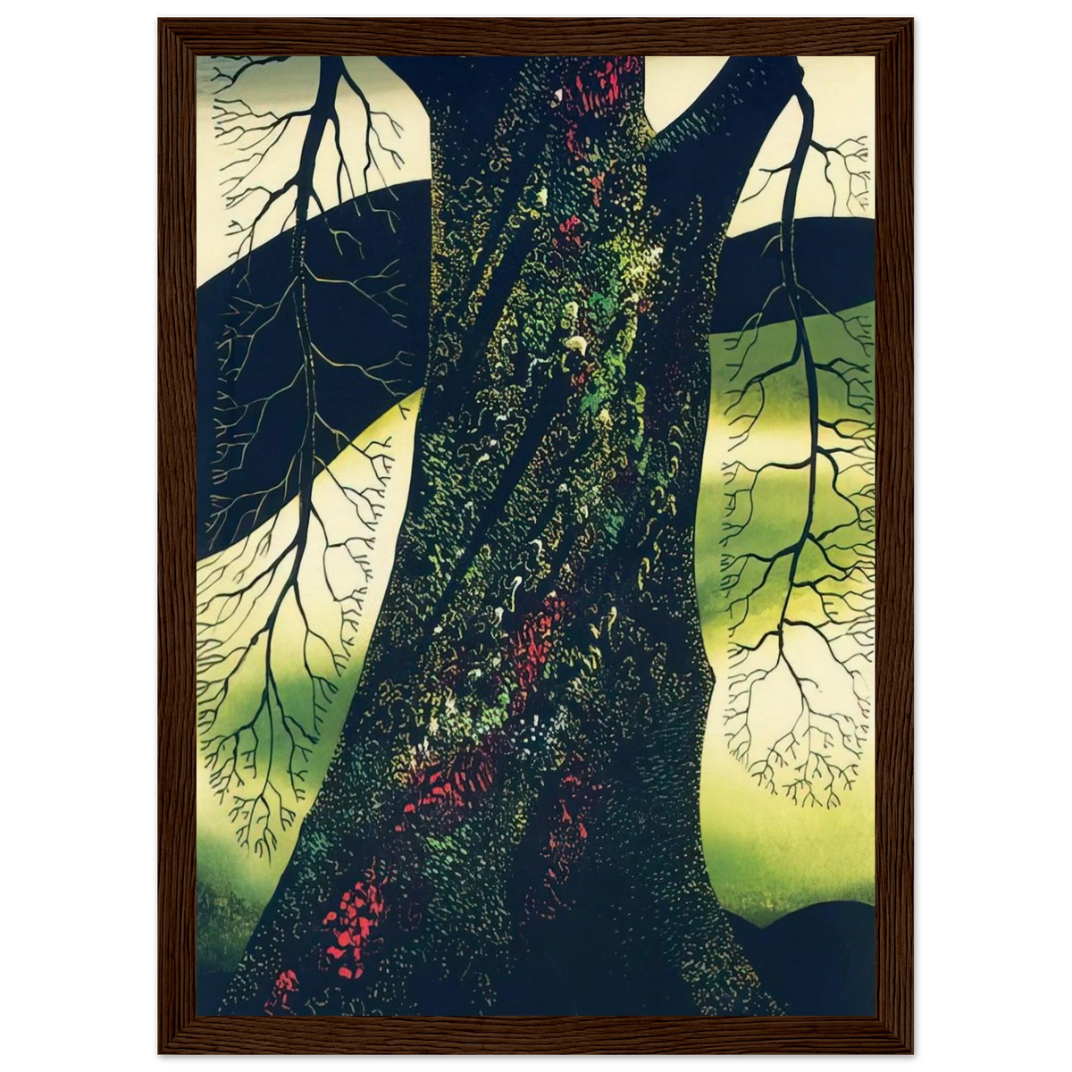 Oak Tree Framed Poster | Eyvind Earle Framed Prints Wall Art | Eyvind Earle Prints