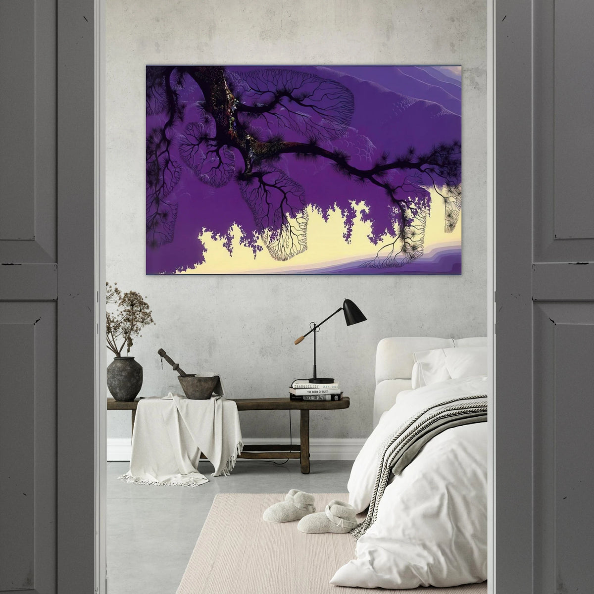 Purple Coastline Poster | Eyvind Earle Poster | Eyvind Earle Prints