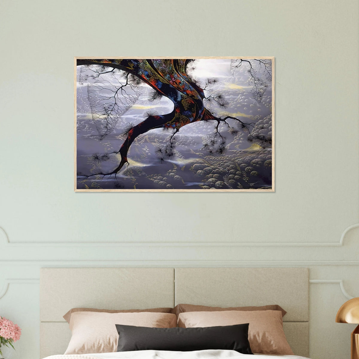 Pine Branch Framed Poster | Eyvind Earle Framed Prints Wall Art | Eyvind Earle Prints