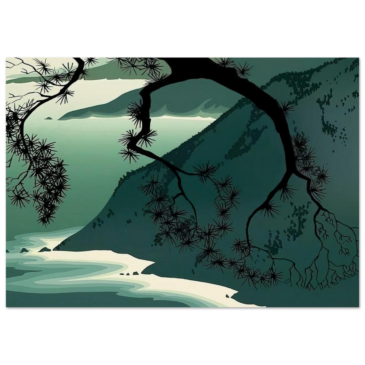 Quiet Evening Poster | Eyvind Earle Poster | Eyvind Earle Prints