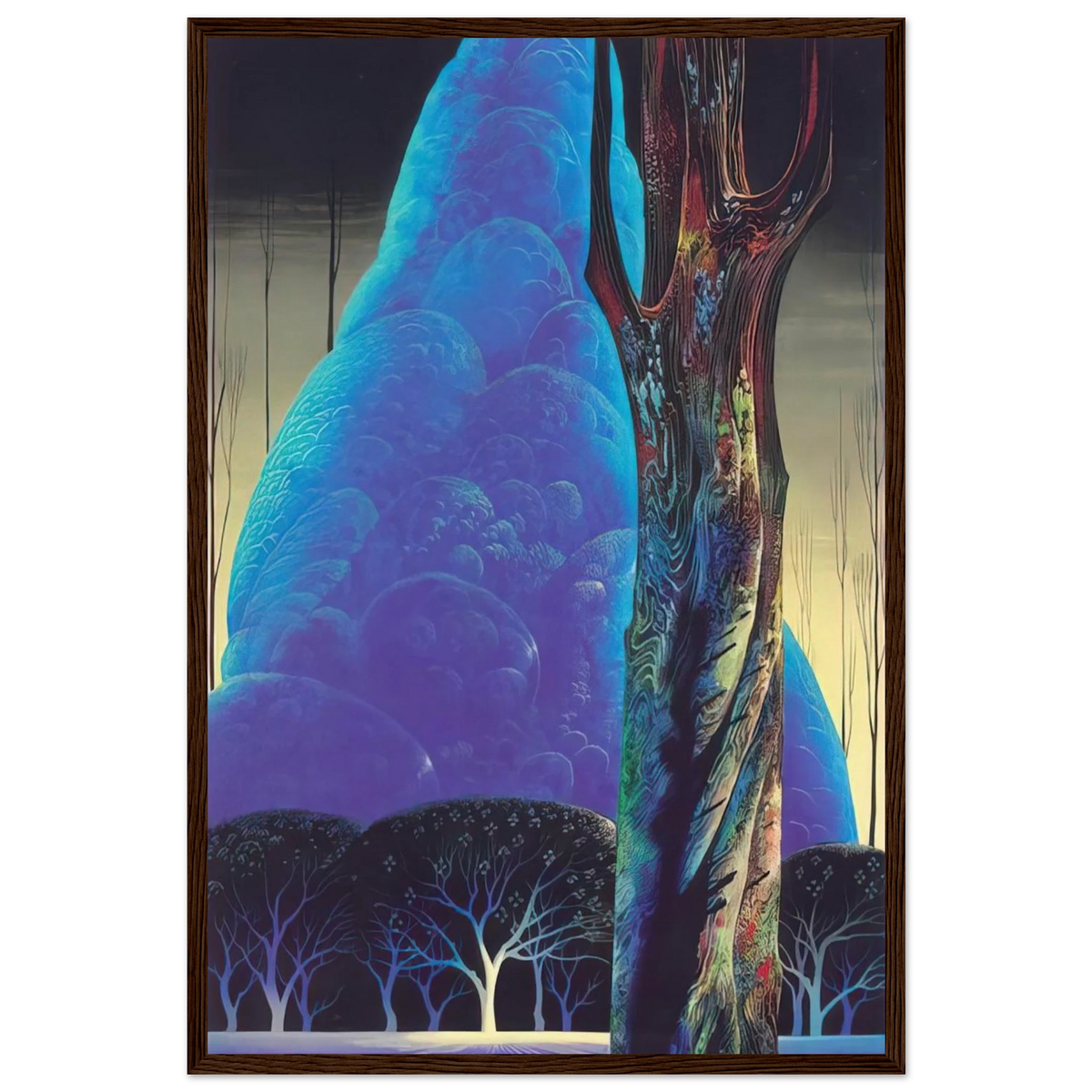 Blue Nocturne Framed Poster | Eyvind Earle Framed Prints Wall Art | Eyvind Earle Prints