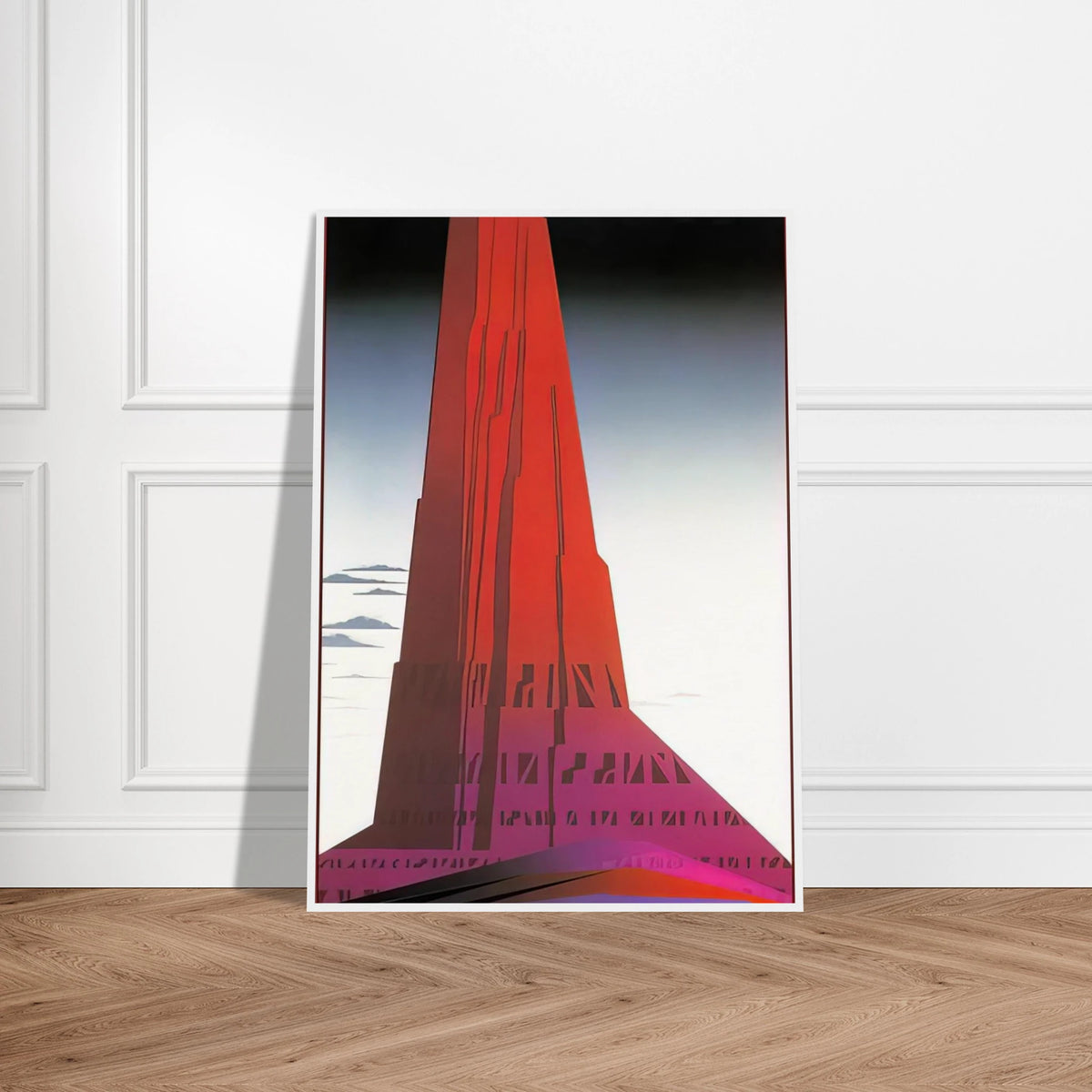 Desert Skyscraper Framed Poster | Eyvind Earle Framed Prints Wall Art | Eyvind Earle Prints