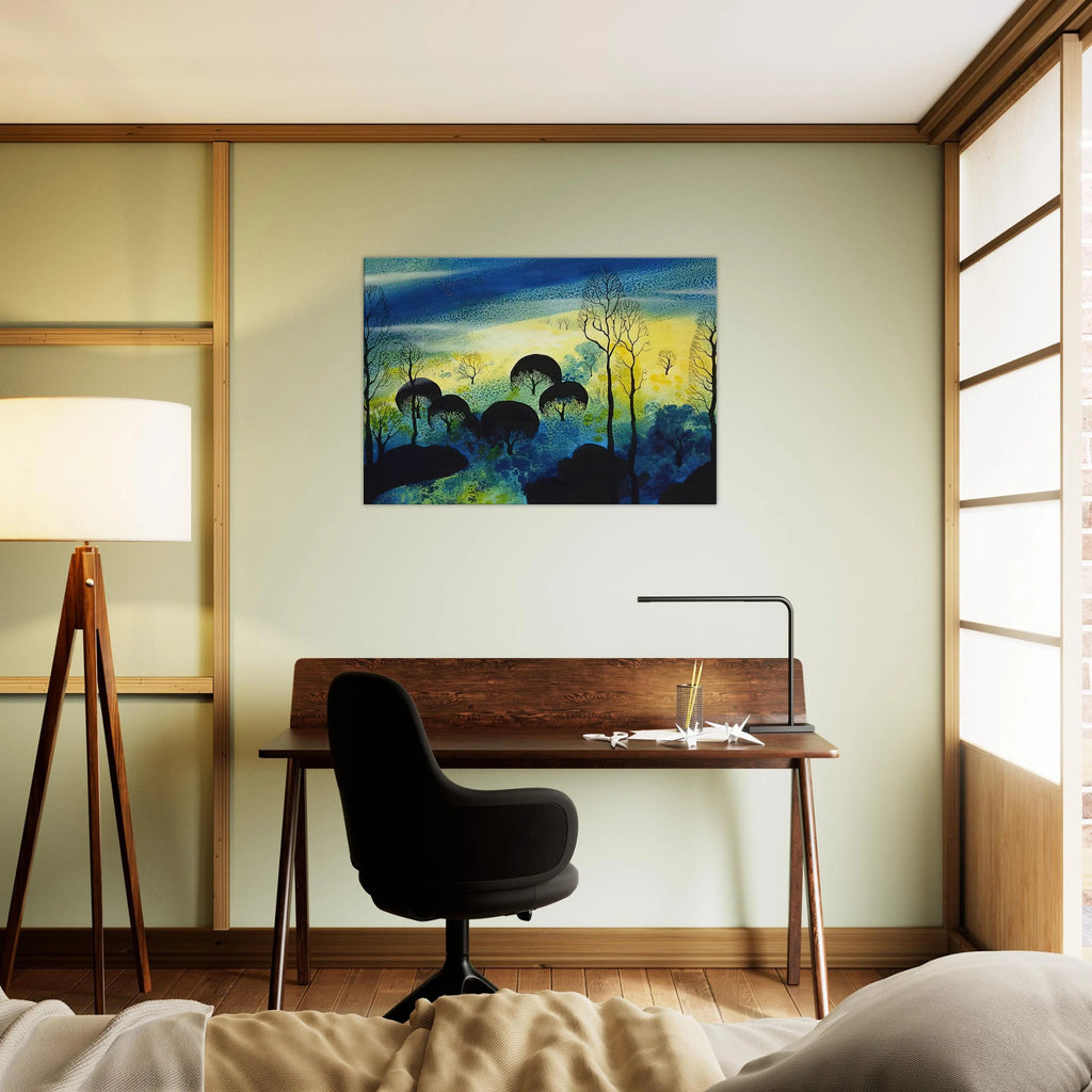 Pastures Through the Fog Canvas | Eyvind Earle Canvas | Eyvind Earle Prints
