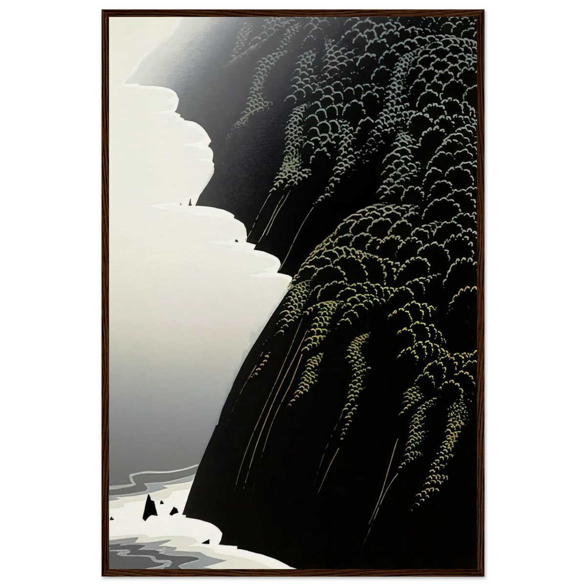California Coast Framed Poster | Eyvind Earle Framed Prints Wall Art | Eyvind Earle Prints