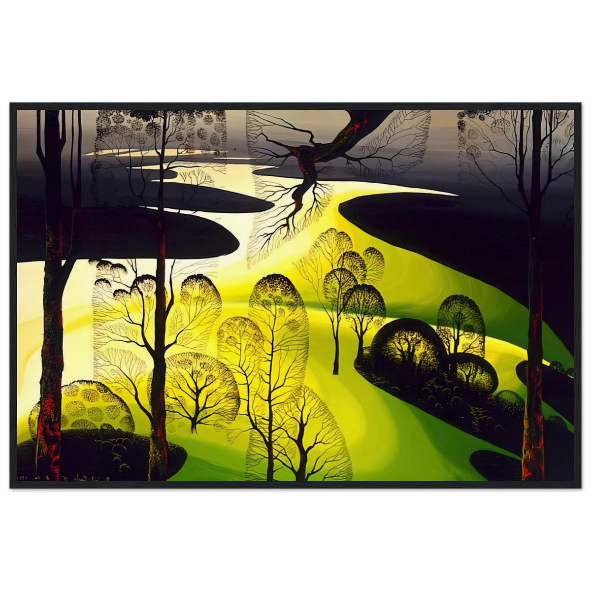 Early Spring Framed Poster | Eyvind Earle Framed Prints Wall Art | Eyvind Earle Prints