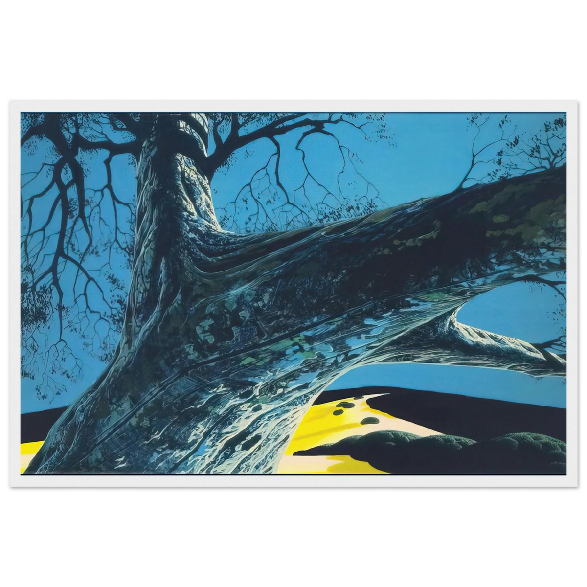 Distant Meadow Framed Poster | Eyvind Earle Framed Prints Wall Art | Eyvind Earle Prints