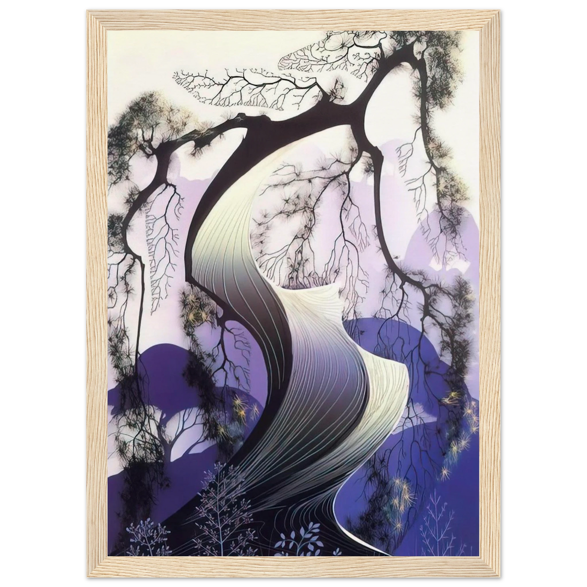 Bonsai Framed Poster | Eyvind Earle Framed Prints Wall Art | Eyvind Earle Prints