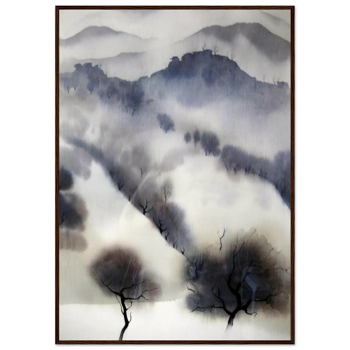 California landscape Framed Poster | Eyvind Earle Framed Prints Wall Art | Eyvind Earle Prints