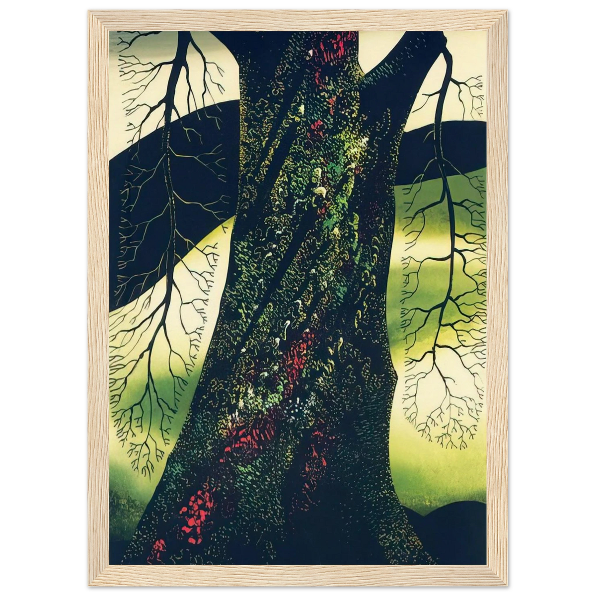 Oak Tree Framed Poster | Eyvind Earle Framed Prints Wall Art | Eyvind Earle Prints