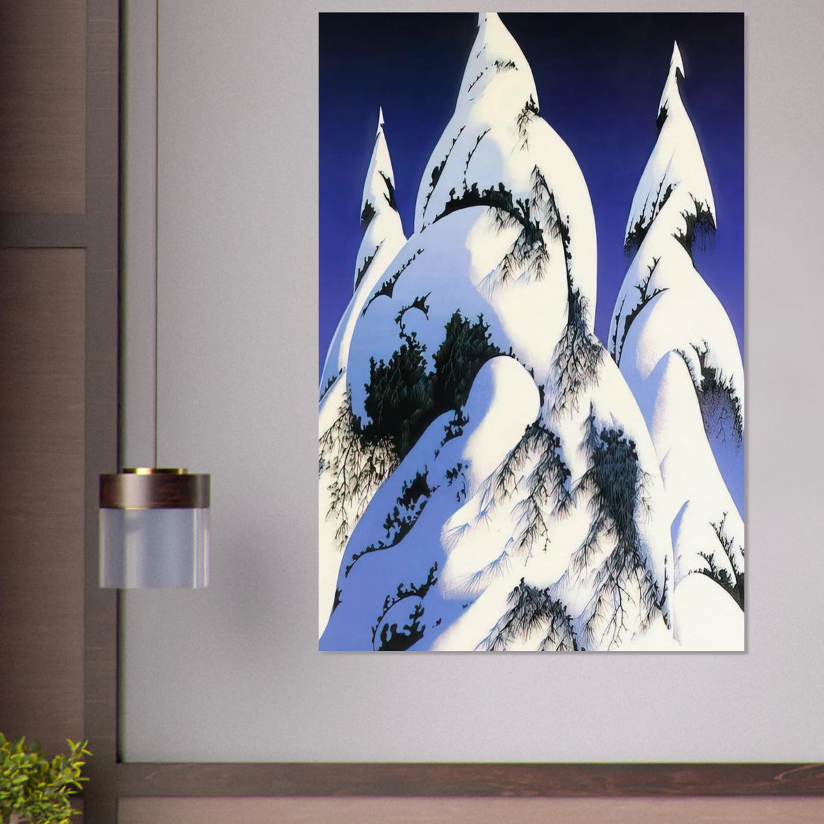 Snow Trees Poster | Eyvind Earle Poster | Eyvind Earle Prints