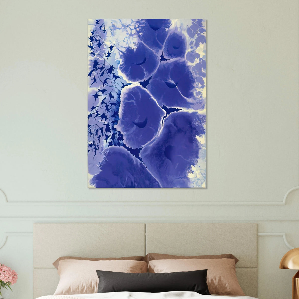 Mauve Floral Canvas | Eyvind Earle Canvas | Eyvind Earle Prints