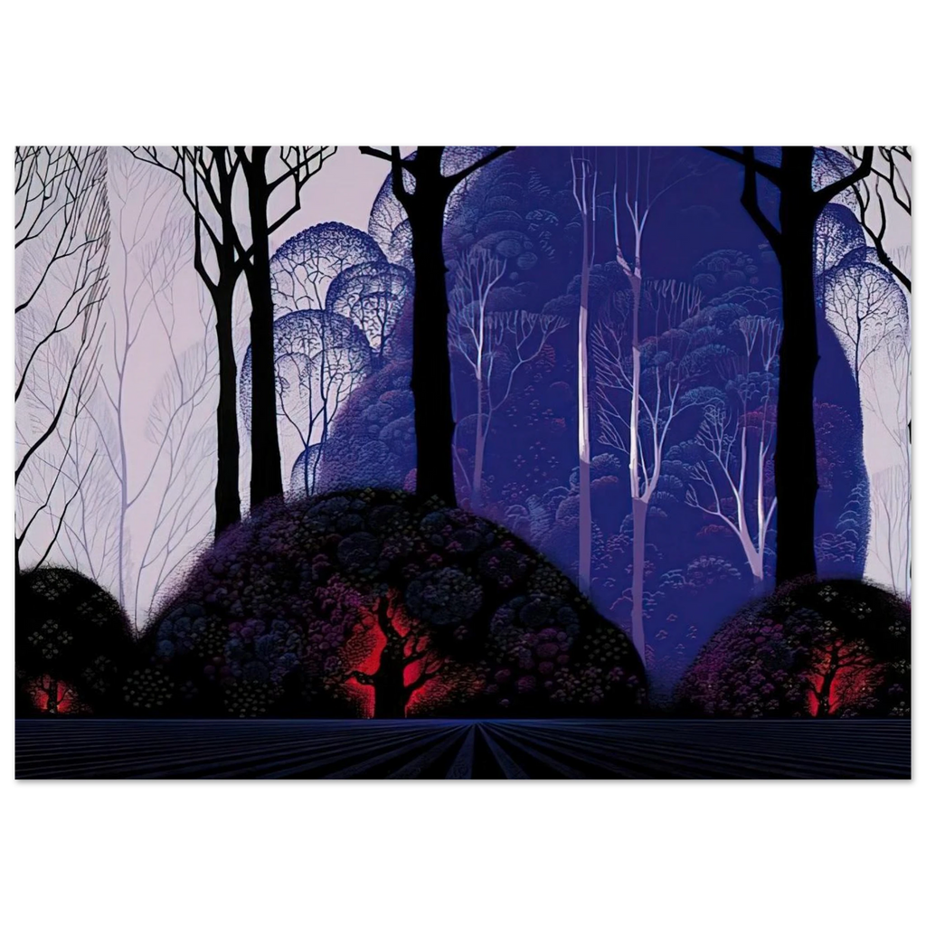 Purple Eucalyptus Poster | Eyvind Earle Poster | Eyvind Earle Prints