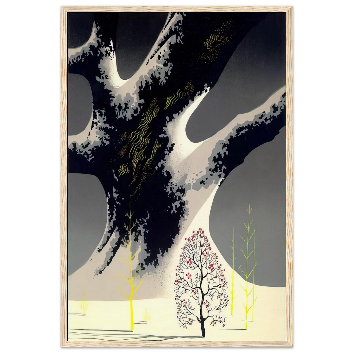 Winter Oak Framed Poster | Eyvind Earle Framed Prints Wall Art | Eyvind Earle Prints