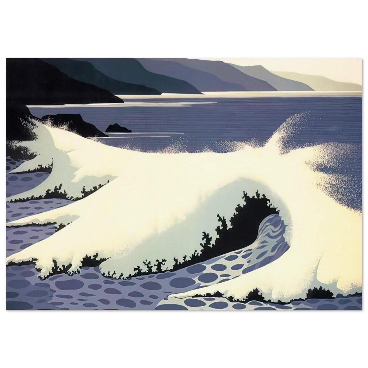 The White Wave Poster | Eyvind Earle Poster | Eyvind Earle Prints