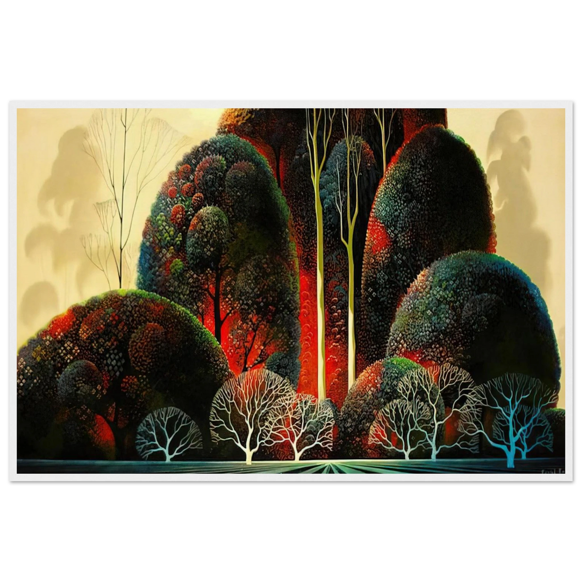 California Orchid Framed Poster | Eyvind Earle Framed Prints Wall Art | Eyvind Earle Prints