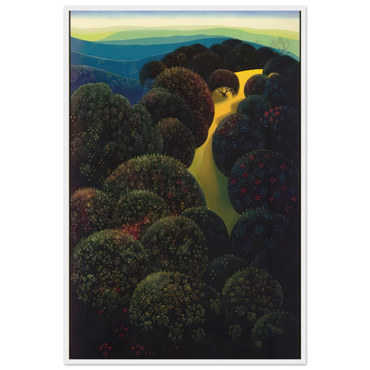 Hidden Pasture Framed Poster | Eyvind Earle Framed Prints Wall Art | Eyvind Earle Prints