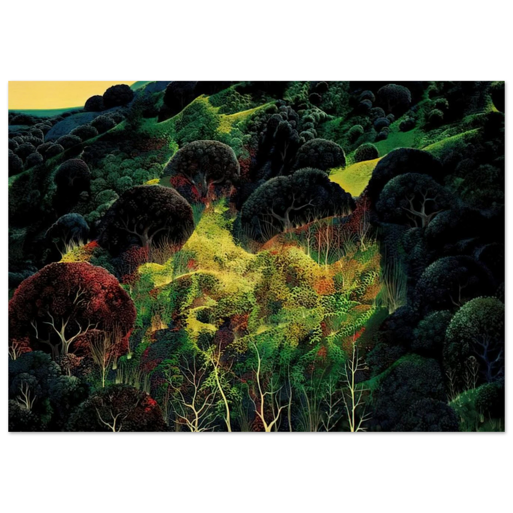 Autumn Fields Poster | Eyvind Earle Poster | Eyvind Earle Prints